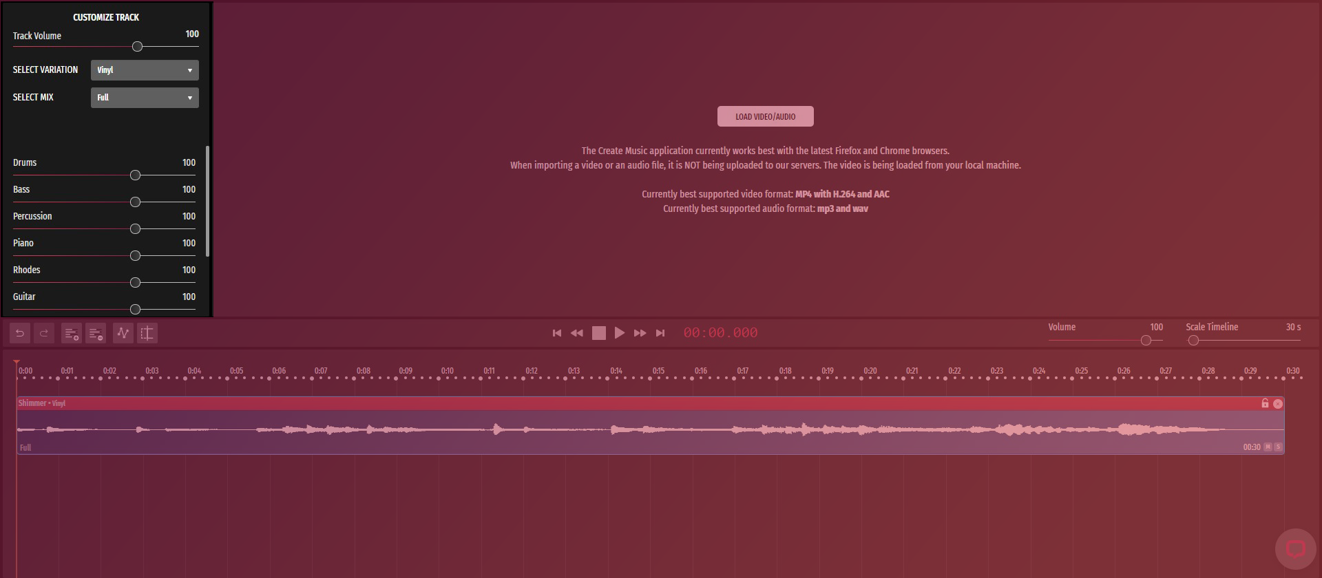 Customize track