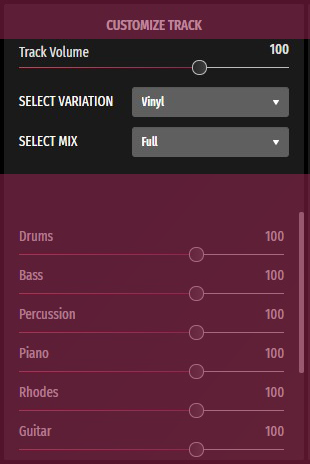 track volume