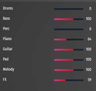 stock music mixer