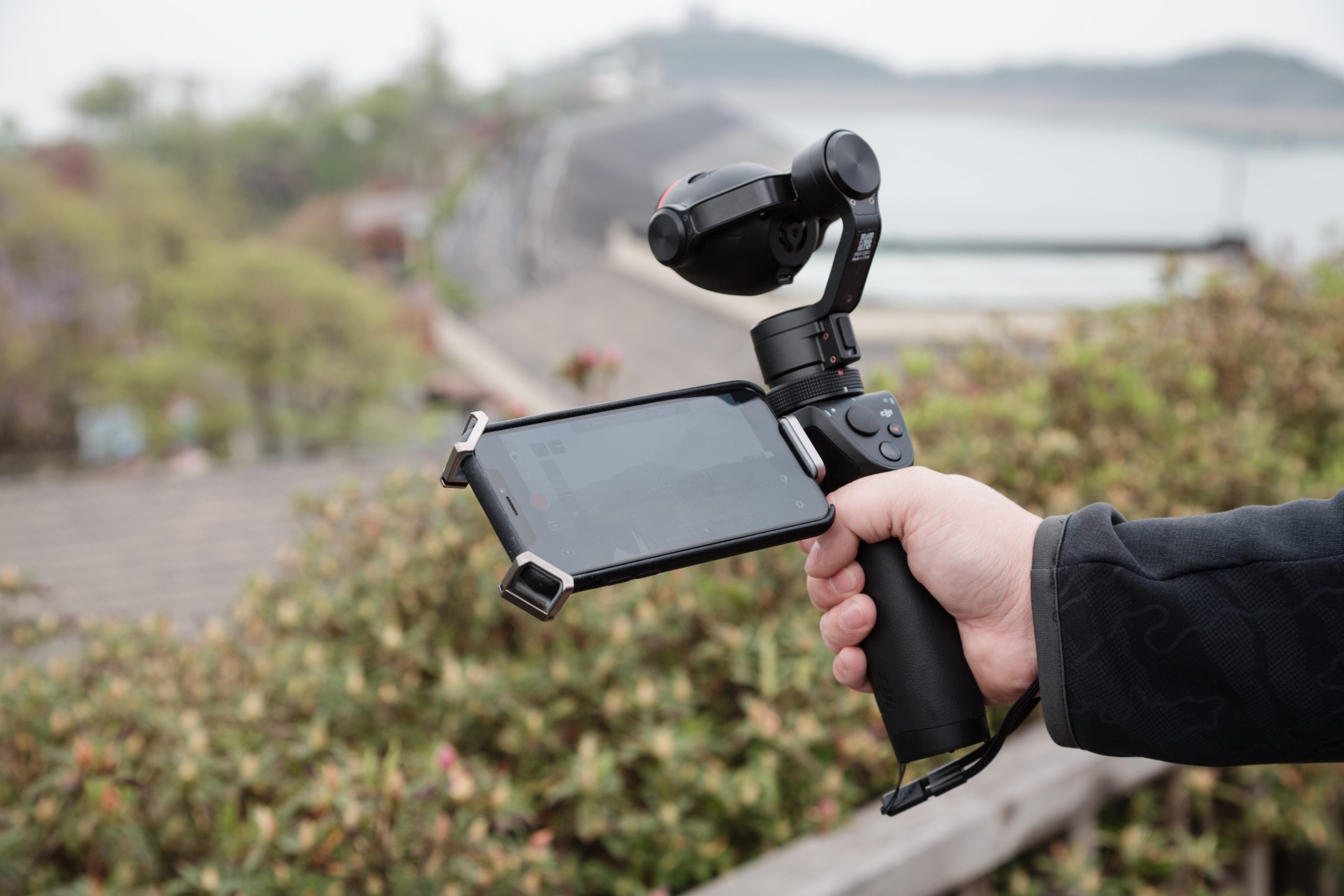 phone camera with a gimbal